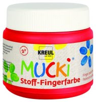 MUCKI  28103 Stoff-Fingerfarbe Rot 150 ml