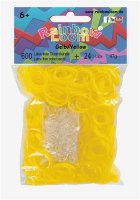 Rainbow Loom® Latex-freie Gummibänder gelb opaque