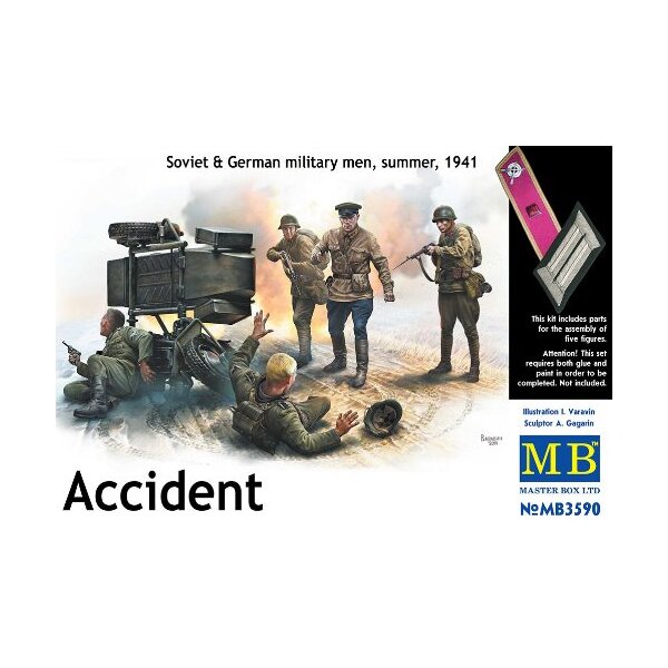 Accident. Soviet & German military men, in 1:35