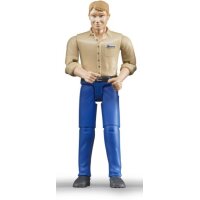Bruder 60006 bworld Mann heller Hauttyp und blauer Hose