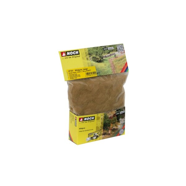 NOCH ( 07101 ) Wildgras, beige, 6 mm 0,H0,TT,N