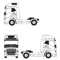 Volvo FH Globetrotter XL Euro 6, Werbeaufdruck Spiel...