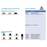 ITALERI 510107507 1:72 PzKpfw. III Ausf. J Fast Ass. Kit
