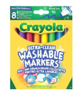 Crayola 083281 KLASSIK -  8 Ultra Clean aus- &...