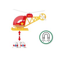 BRIO 33797 Feuerwehr-Hubschrauber