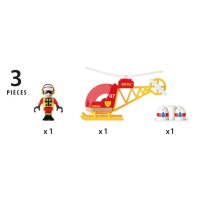 BRIO 33797 Feuerwehr-Hubschrauber