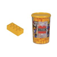 Androni 104118898 Blox 100 gelbe 8er Steine in Dose