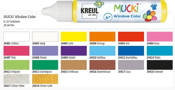 MUCKI  24402 Window Color Weiß 29 ml