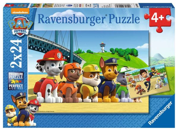 Ravensburger 09064 PAW: Heldenhafte Hunde 2 X 24 Teile