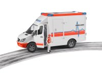 Bruder 02536 MB Sprinter Ambulanz mit Fahrer und L+S Modul