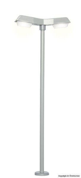 Viessmann 6097 - H0 Straßenleuchte modern, doppelt, 2 LEDs weiß