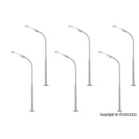 Viessmann 64906 - N Peitschenleuchte 5+1 LED we