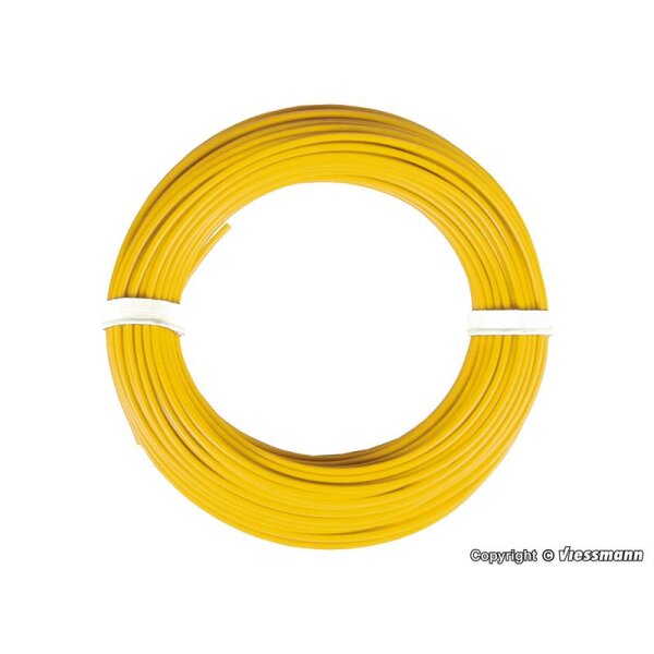 Viessmann 6864 - Kabelring, 0,14 mm², gelb,10m