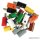 Viessmann 6873 - Querlochstecker braun, 10 Stu