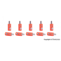 Viessmann 6875 - Querlochstecker orange, 10 St