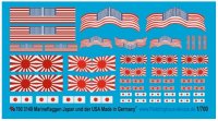Peddinghaus 3149 US and Imperial Japonese navy flags 1/700