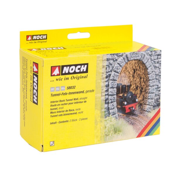 NOCH ( 58032 ) Tunnel-Fels-Innenwand, gerade H0,H0E,H0M