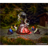 VOLLMER H0 Lagerfeuer mit Flackerlicht
