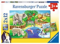 Ravensburger 07602 Tiere im Zoo 2x12 Teile