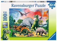 Ravensburger 10957 Unter Dinosauriern 100 Teile XXL