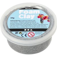 Foam Clay®, Metallic, 35 g, silber