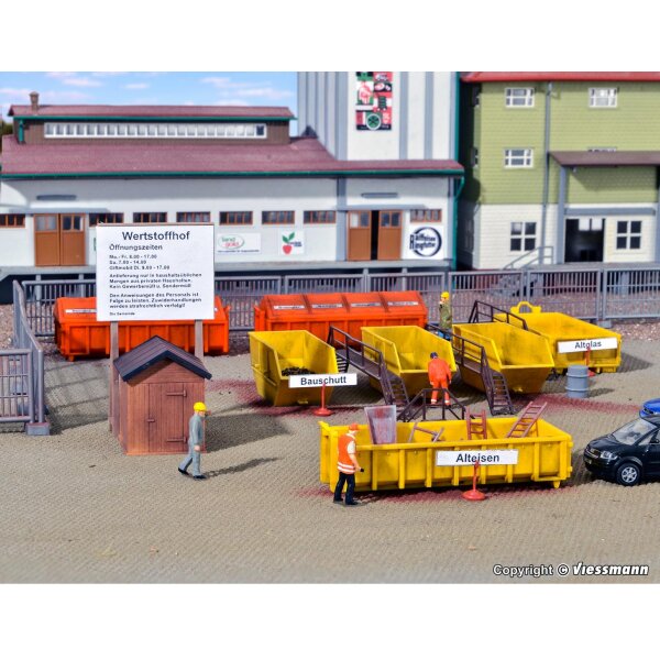 KIBRI 38155 - H0 Deko-Set Wertstoffhof