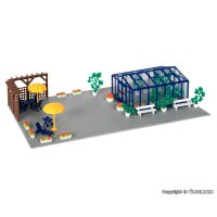 KIBRI 38634 - H0 Deko-Set Gewächshaus LED