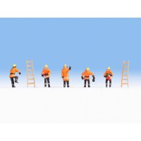NOCH ( 36022 ) Feuerwehr (orange Schutzanzüge) N