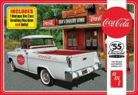AMT (591094) 1/25 1955 Chevy "Coca-Cola" Cameo Pickup with Diecast Coke Machine and Dolly