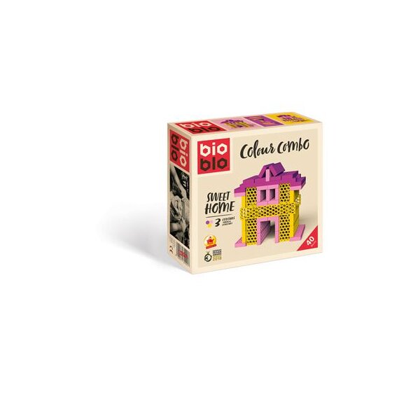 Bioblo 64027 MINI BOX "Sweet Home" mit 40 Bausteinen