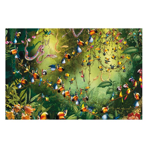 PIATNIK 549144 - PUZZLE 1000 T. TUKANS IM DSCHUNGEL