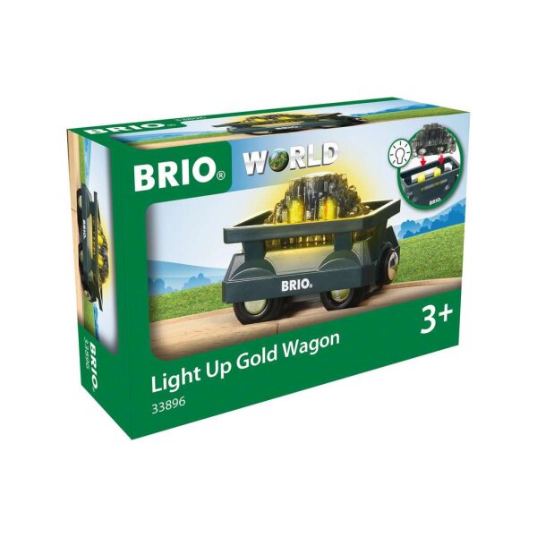 BRIO 33896 BRIO Goldwaggon mit Licht