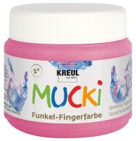 MUCKI  23120 Funkel-Fingerfarbe Feenstaub-Rosa 150 ml