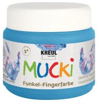 MUCKI  23122 Funkel-Fingerfarbe Diamanten-Blau 150 ml