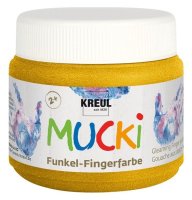 MUCKI  23125 Funkel-Fingerfarbe Goldschatz 150 ml