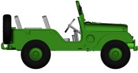 BREKINA (58901) Jeep Universal, Military-Version, von...