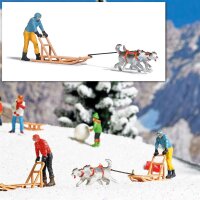 Busch 7817 Action Set: Hundeschlitten H0