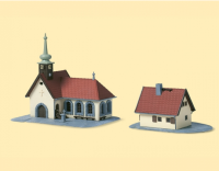 AUHAGEN (14461) Dorfkirche mit Pfarrhaus