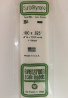 evergreen 384 Vierkantprofile, 600x2,5x15,9mm, 4 Stück