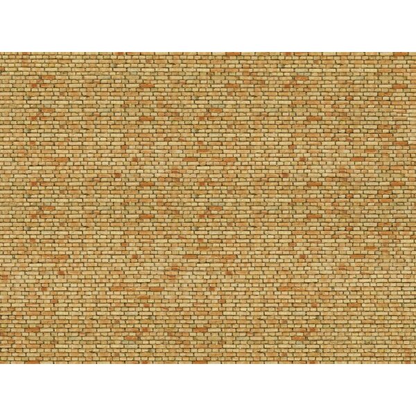 NOCH 56613 - 3D-Kartonplatte “Klinker” gelb-bunt H0