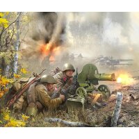 ZVEZDA 6104 - 1/72 WWII sowjetische MG-Besatzung 1941