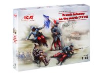 ICM - 35705 French Infantry on the march(1914)4Figur  1:35
