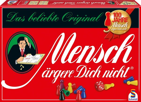 Schmidt Spiele 49021 Mensch ärgere Dich nicht®, Standardausgabe FAMILIENSPIEL