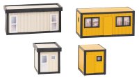 FALLER 130136 - 4 Baucontainer, gelb-schwarz