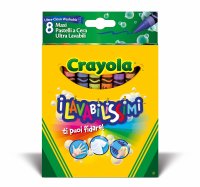 Crayola 132828 KLASSIK -  8 Ultra Clean Wachsmaler
