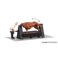 Viessmann 1552 - H0 Grill mit drehendem Ochsen und...