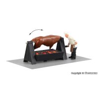 Viessmann 1552 - H0 Grill mit drehendem Ochsen und...