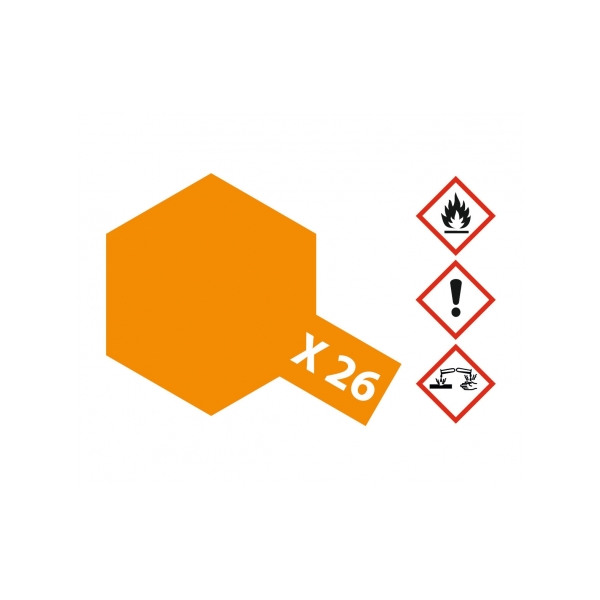 Tamiya  X-26 Klar-Orange glänzend 23ml
