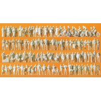 Preiser 16337 mit 120 unbemalten H0-Figuren für...