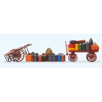 Preiser 17705 - 2 Wagen. Reisegepäck. 15 lose